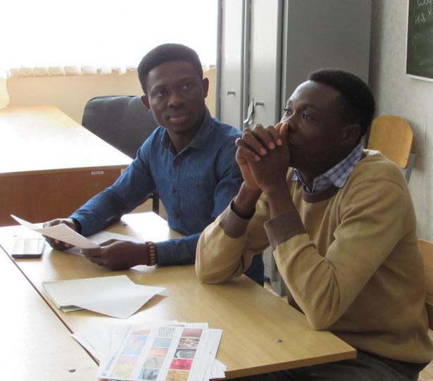 Интерактивная беседа с иностранными магистрантами из Ганы